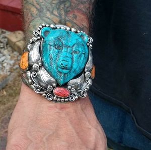 Signed Sterling Cuff Bracelet